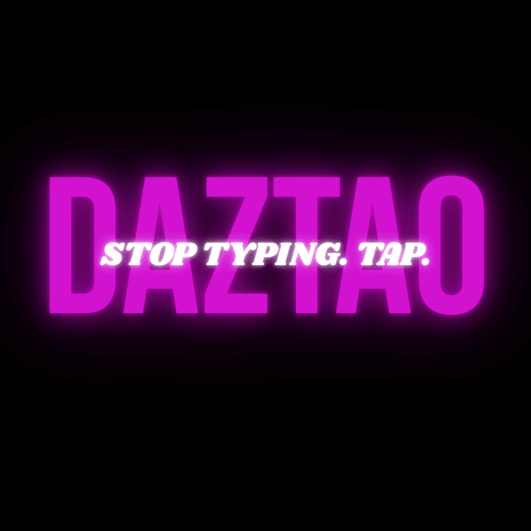 Daztao NFC smart keychain product — tap to share Instagram, Snapchat, and your digital business card